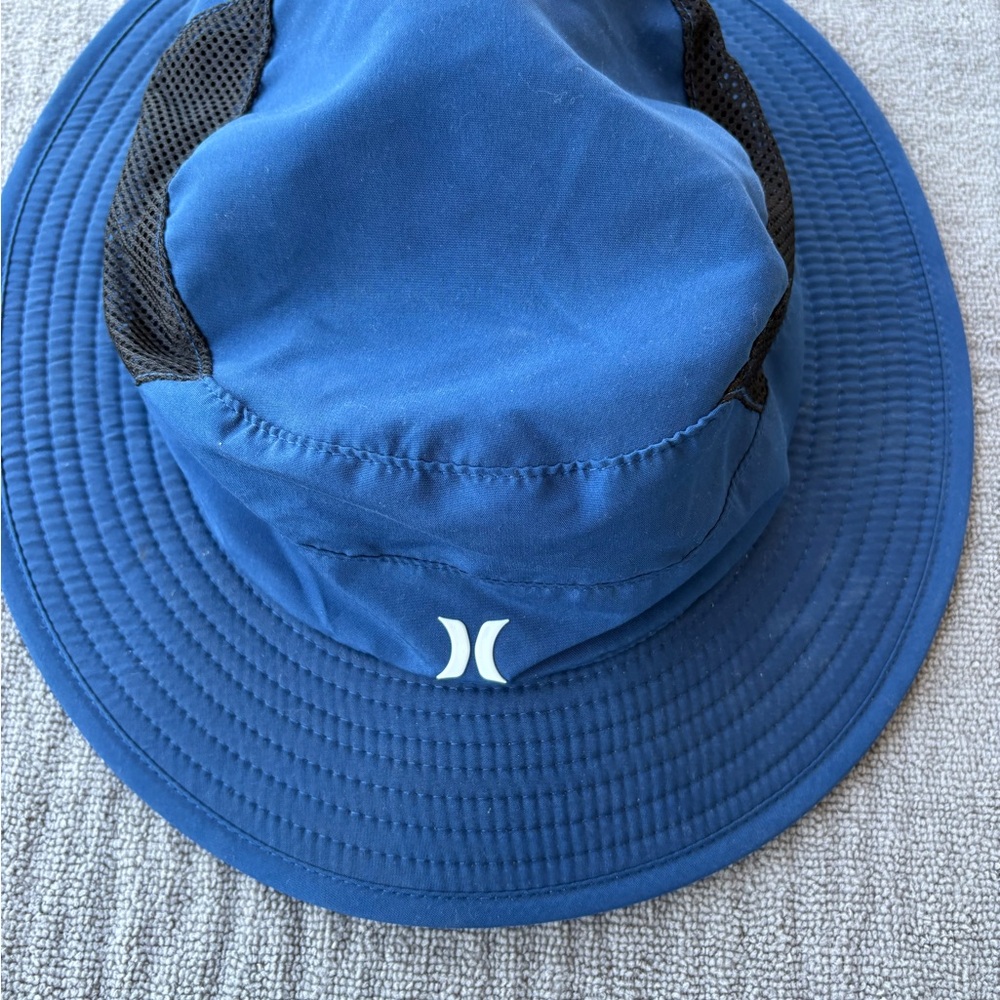 Blue Hurley Hat with Drawstring